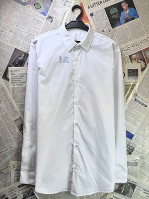 ® Medium | Chest: 21.5" | White | Shirt | Poly - Cotton | 4244 - Genuine Maal