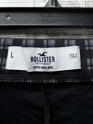 Hollister® Waist: 32" | Tartan Plaid Monochrome | Midi Skirt | B7 - 3068 - Genuine Maal