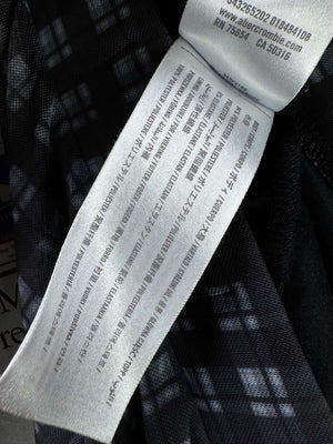 Hollister® Waist: 32" | Tartan Plaid Monochrome | Midi Skirt | B7 - 3068 - Genuine Maal