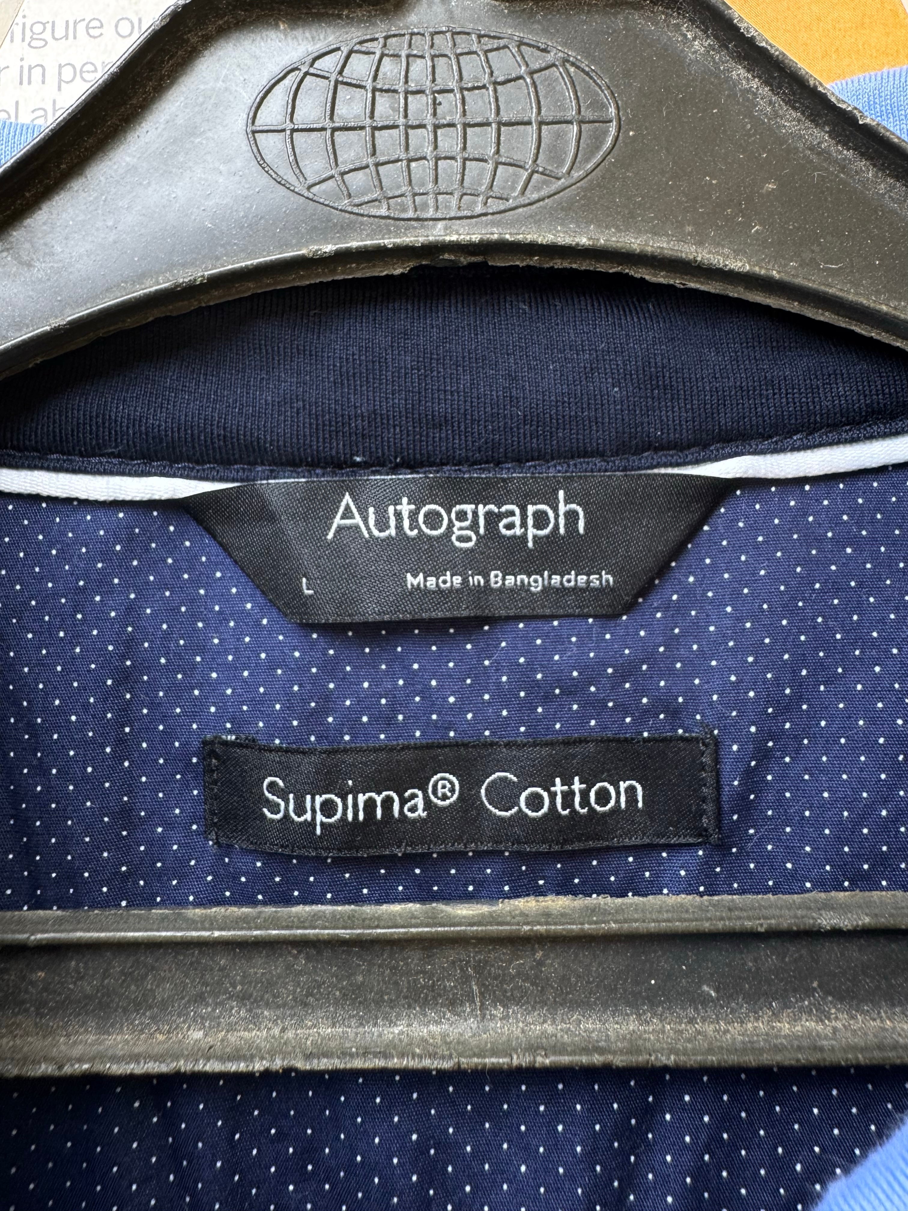 M&S® Medium | Chest: 21.5" | Blue | Fullsleeves Polo | Supima Cotton | 4250 - Genuine Maal