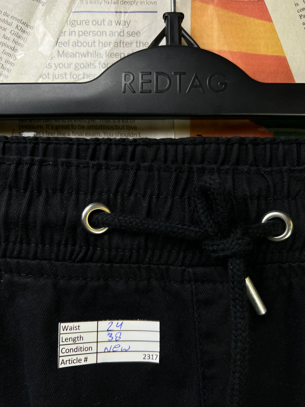 MAN® Waist: 24" | Black | Cargo Trouser | Cotton | 2317 - Genuine Maal