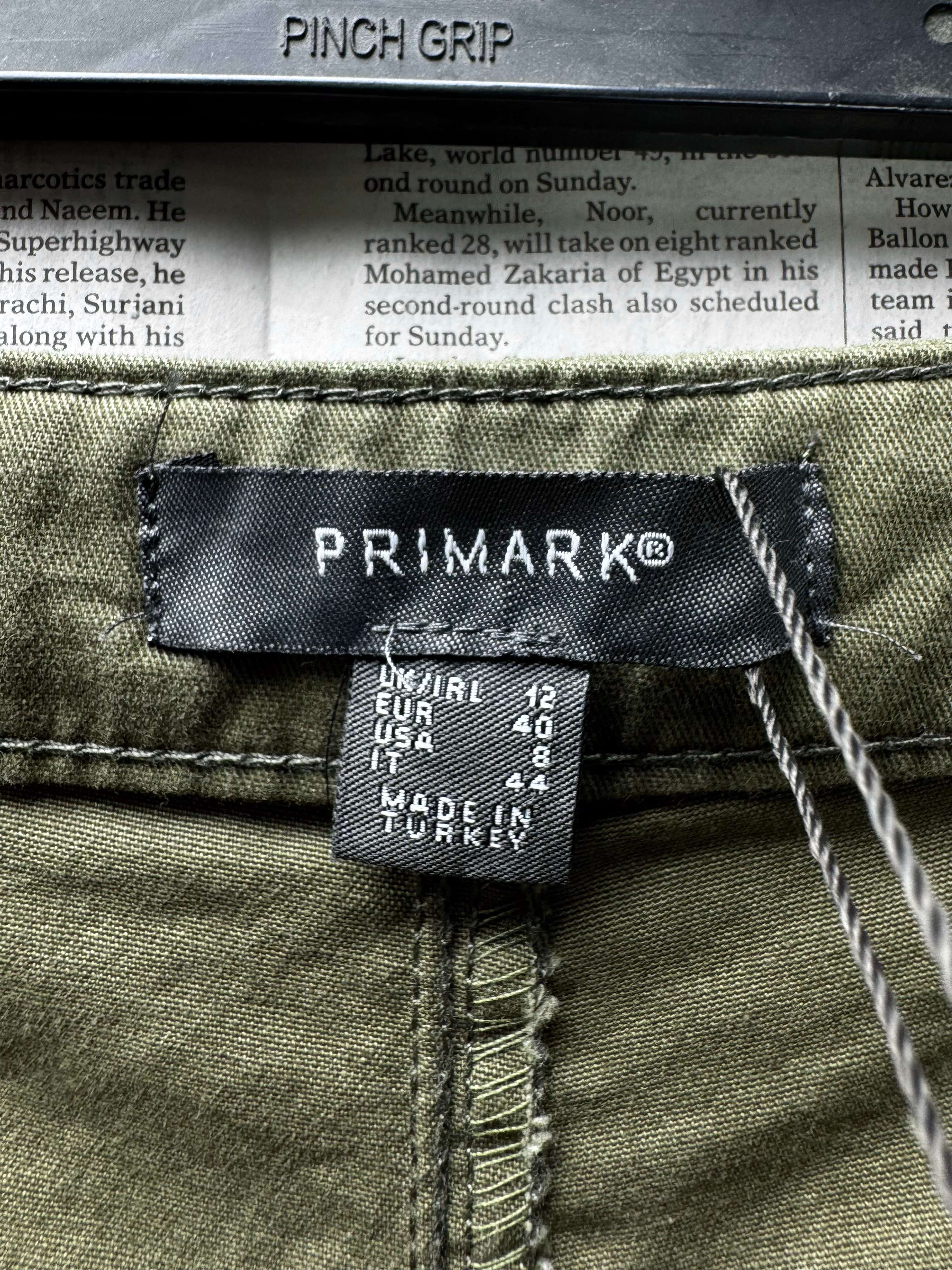 Primark® Waist: 30" | Solid Olive Green | Cargo Trousers | B7 - 3163 - Genuine Maal