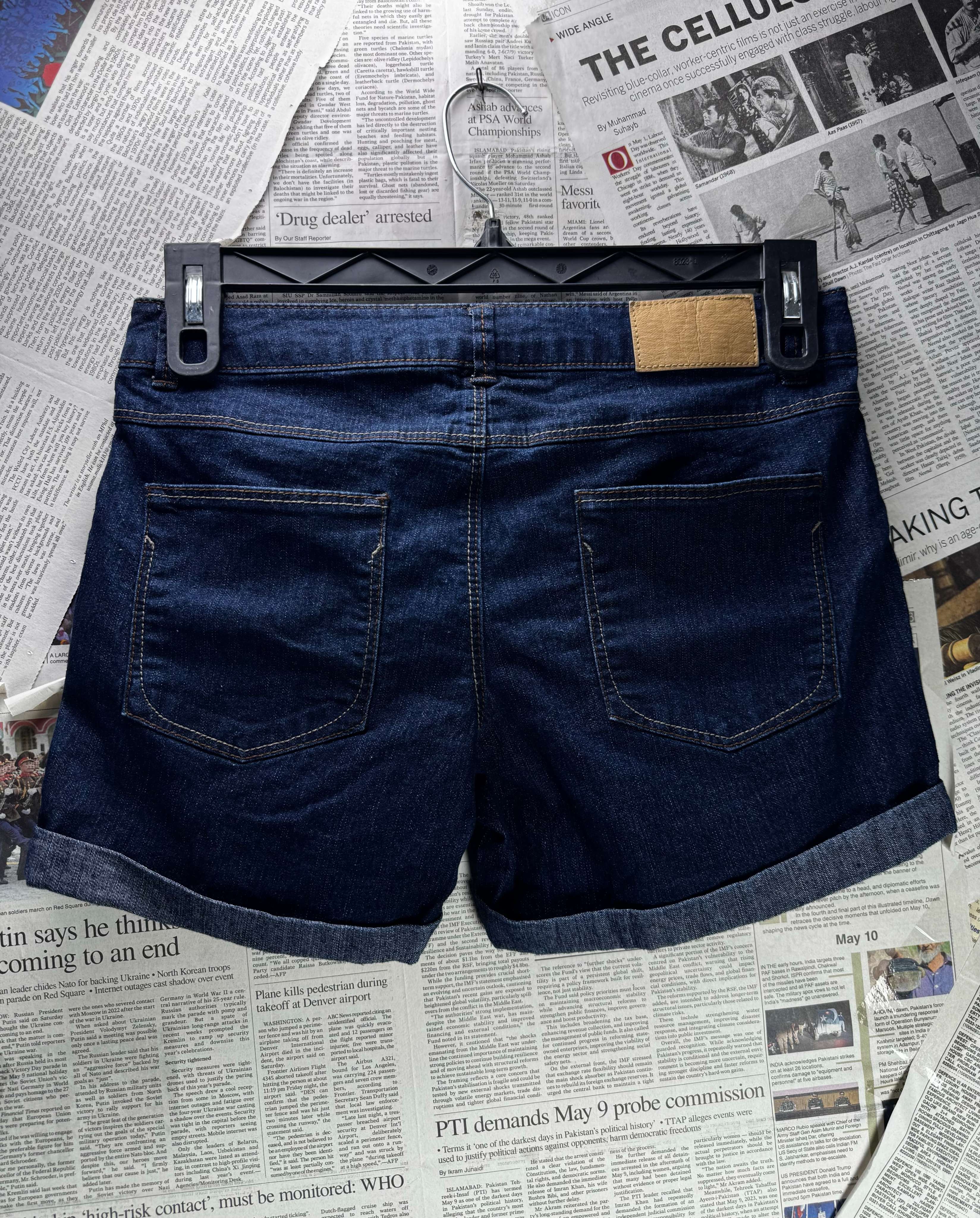 Dorothy Perkins® Waist: 30" | Blue | Denim Shorts | Polyester | B7 - 3071 - Genuine Maal