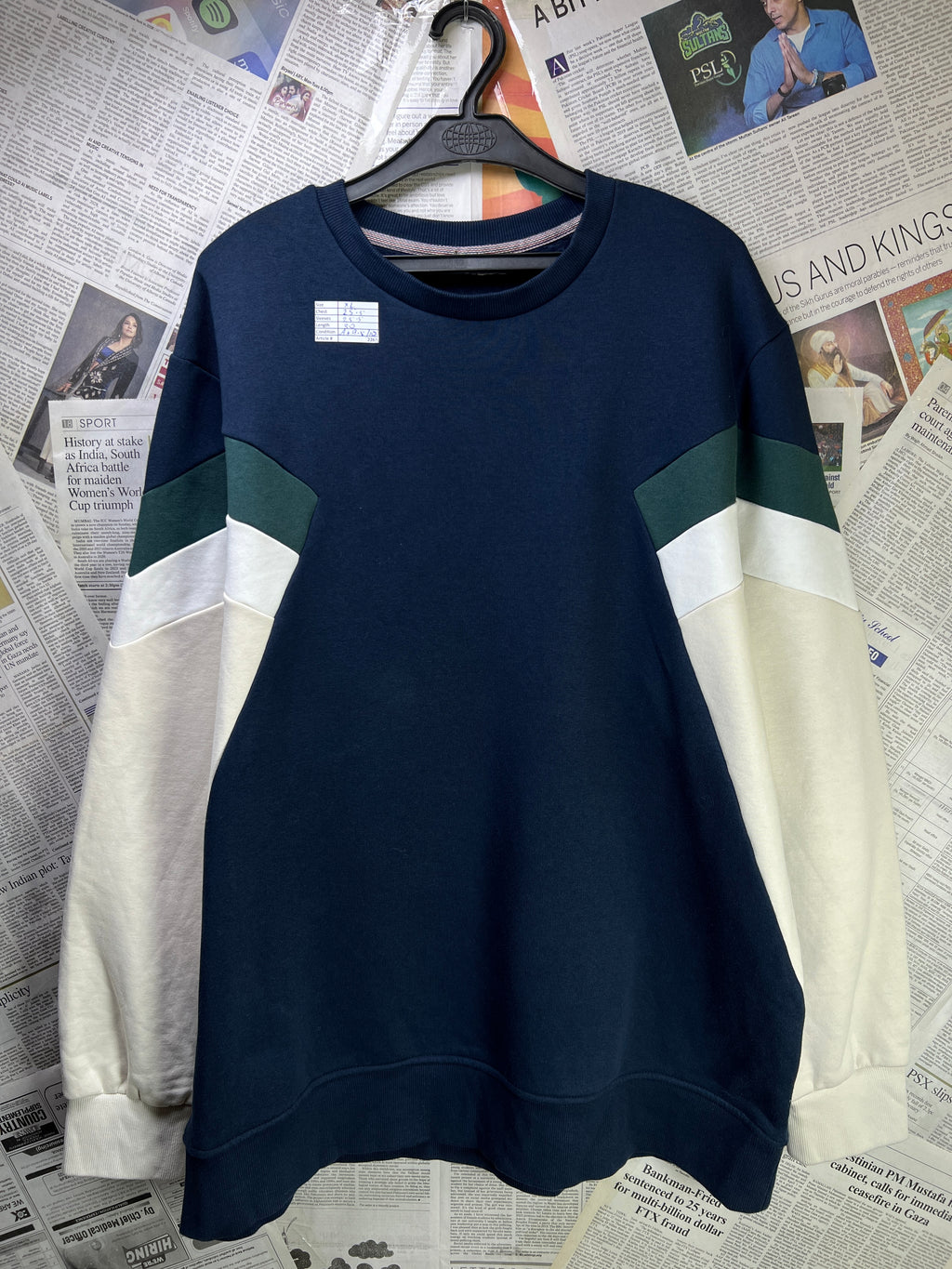 F&F® XL | Chest: 25.5" | Blue | Sweat Shirt | Cotton - Poly |2263 - Genuine Maal