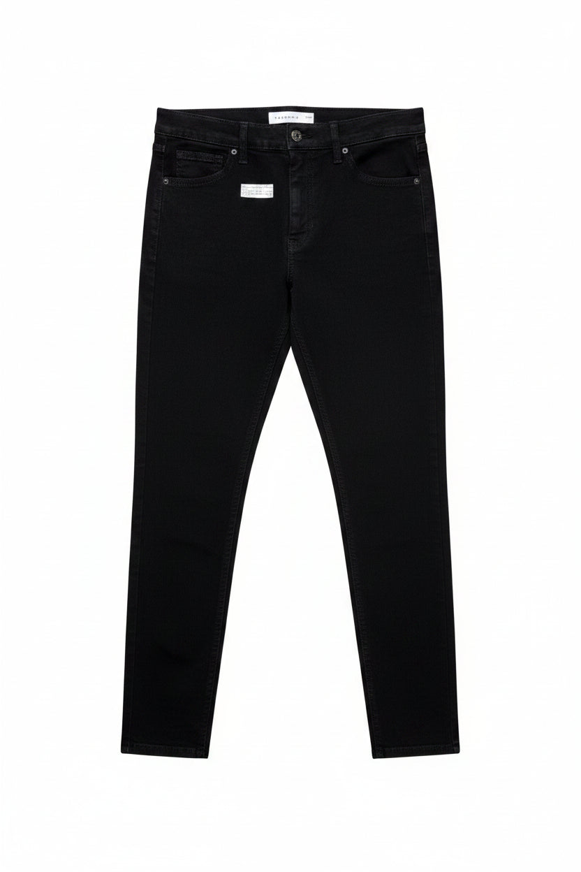 Topshop® Waist: 28" to 30" | Solid True Black | Denim Pants | B7 - 3165 - Genuine Maal