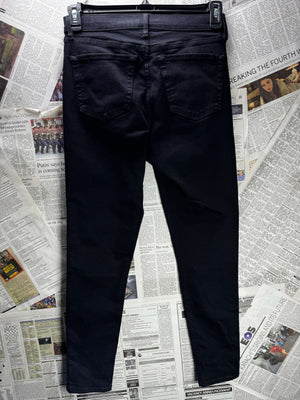 Topshop® Waist: 28" to 30" | Solid True Black | Denim Pants | B7 - 3165 - Genuine Maal