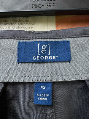 George® Waist: 42" to 44" | Grey | Performance Shorts | Poly - Spandex | 1484 - Genuine Maal
