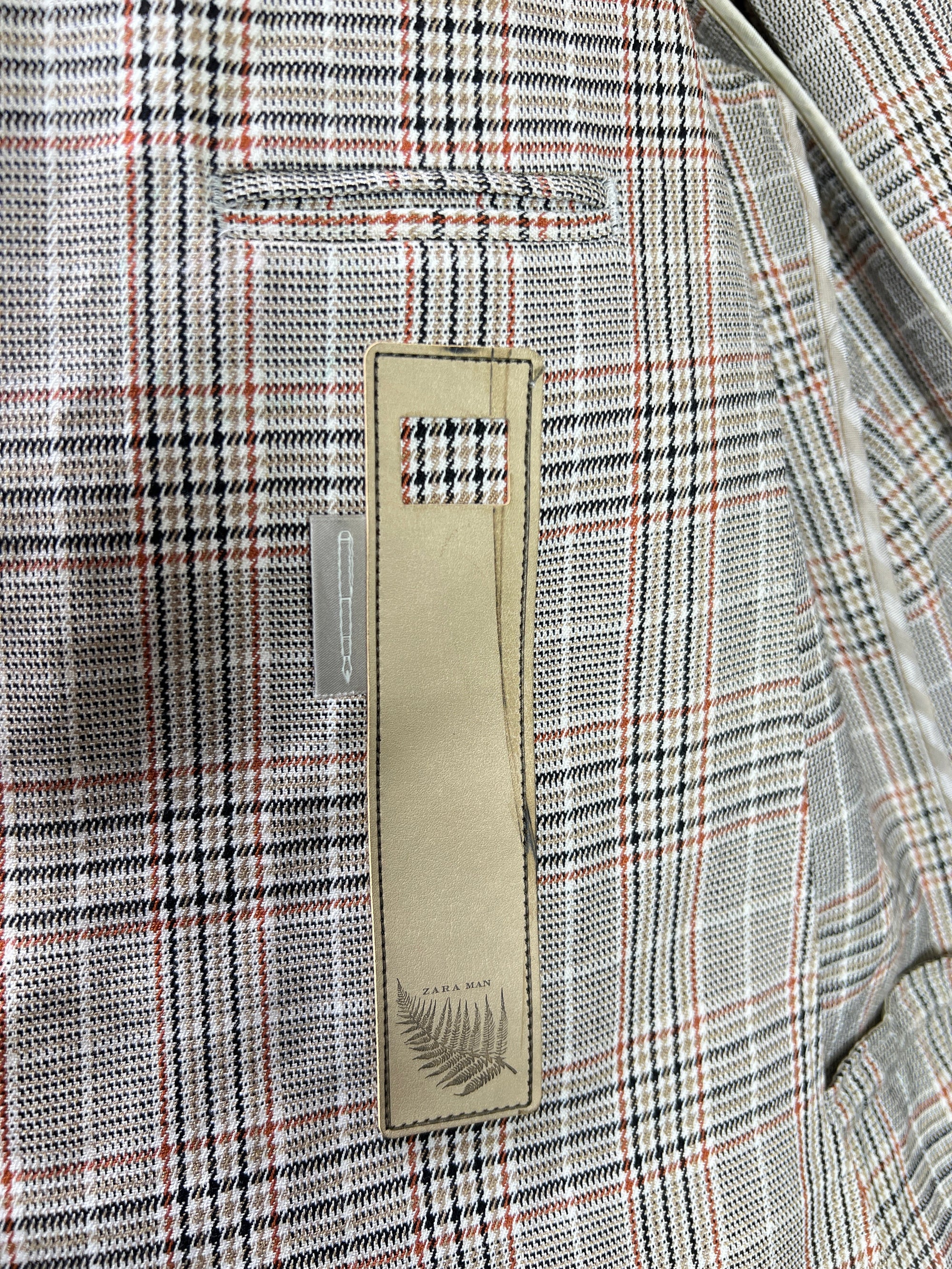 Zara® Small | Chest: 20" | Beige | Blazer | Viscos - Poly | 2268 - Genuine Maal