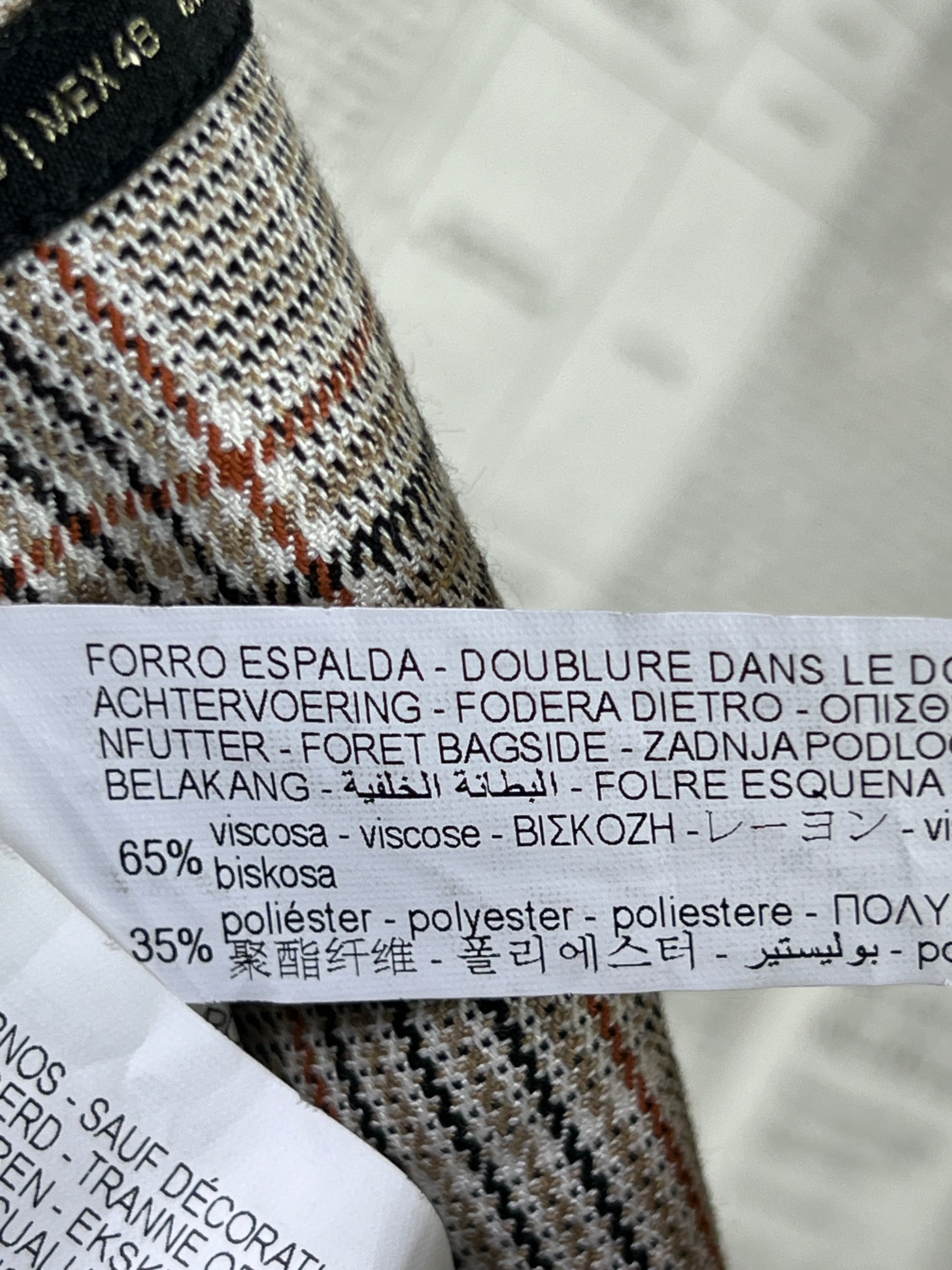 Zara® Small | Chest: 20" | Beige | Blazer | Viscos - Poly | 2268 - Genuine Maal