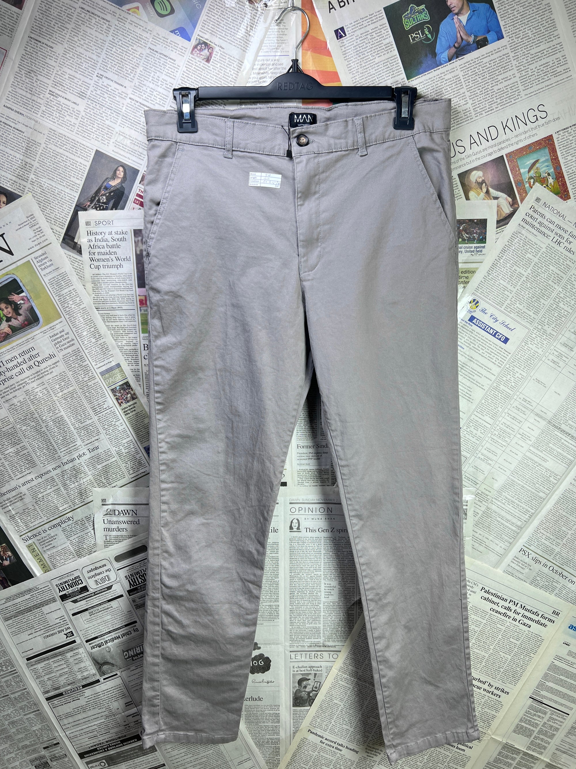 MAN® Waist: 34" | Brown | Chino Pant | Cotton - Elastane | 2313 - Genuine Maal