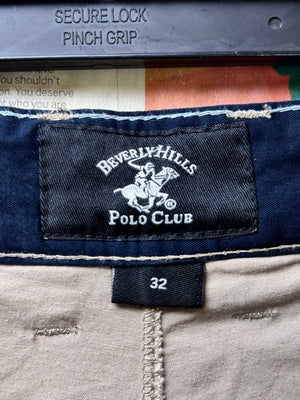 Beverly Hills® Waist: 32" | Brown | Chino Shorts with belt | Cotton | 1466 - Genuine Maal