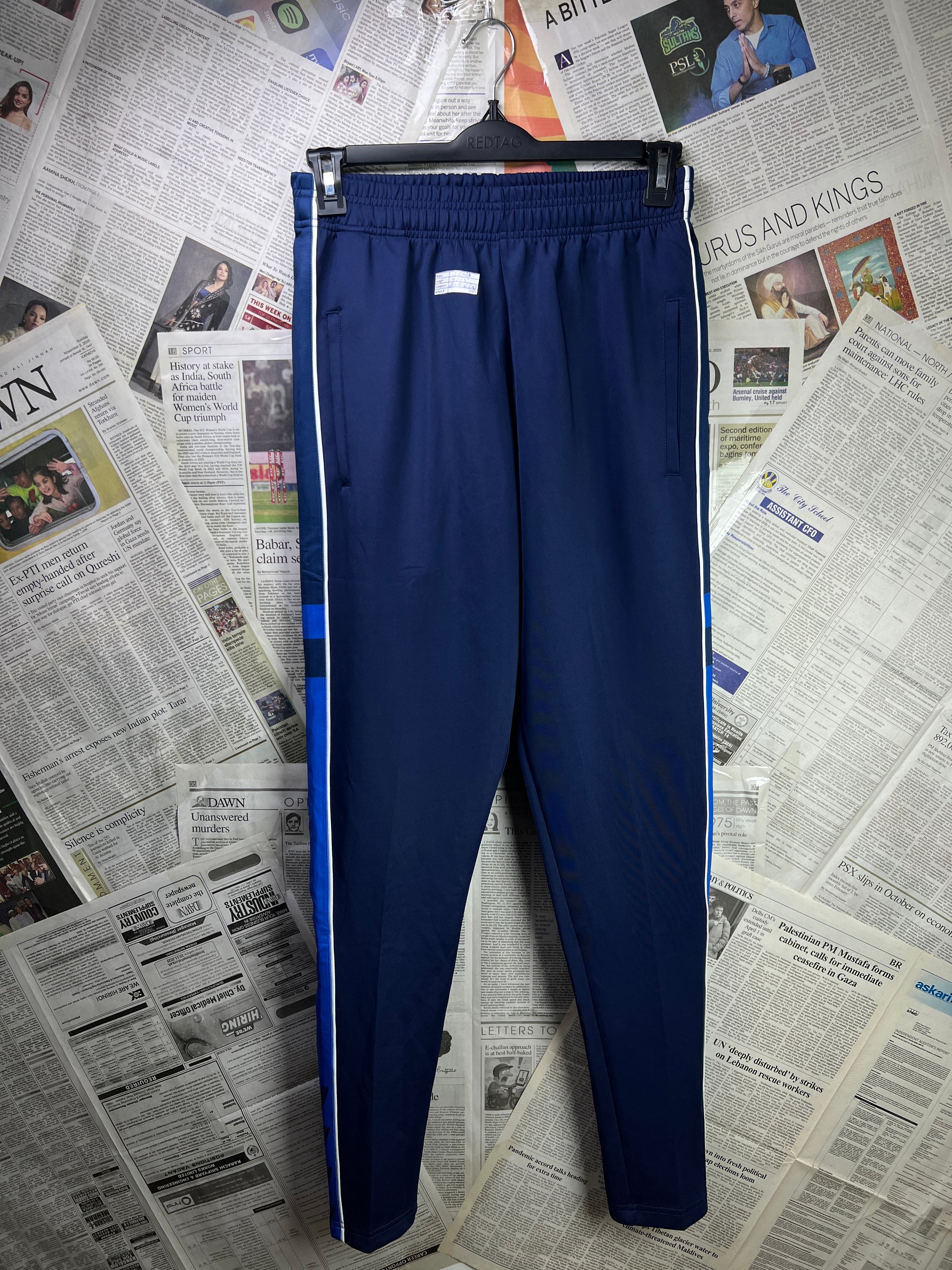 ® Waist: 26" to 28" | Blue | Trouser | Poly | 2321 - Genuine Maal
