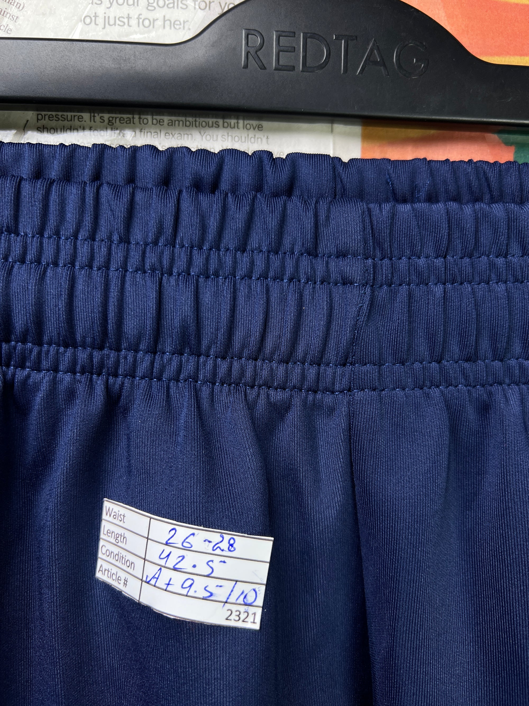 ® Waist: 26" to 28" | Blue | Trouser | Poly | 2321 - Genuine Maal