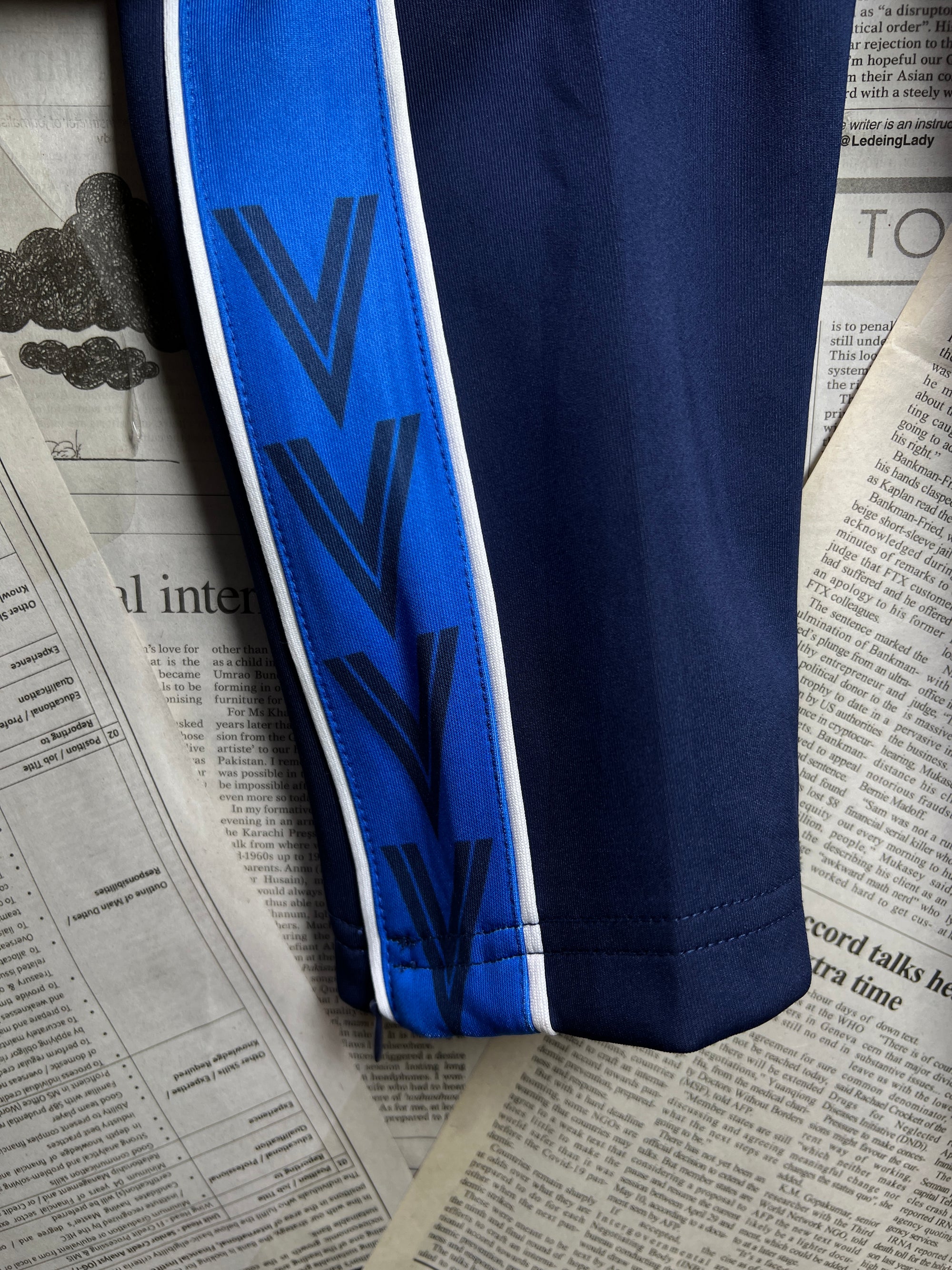 ® Waist: 26" to 28" | Blue | Trouser | Poly | 2321 - Genuine Maal