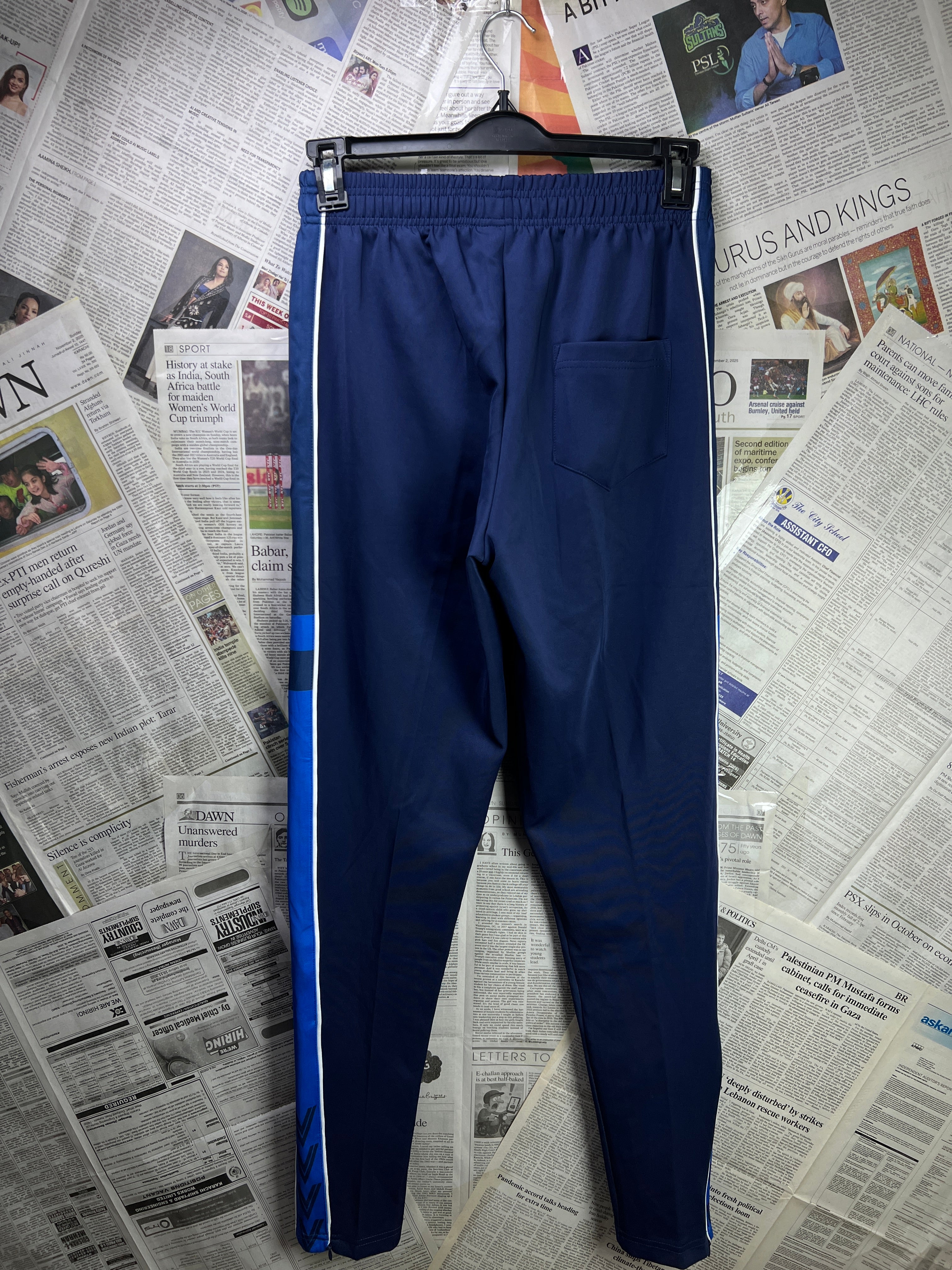 ® Waist: 26" to 28" | Blue | Trouser | Poly | 2321 - Genuine Maal