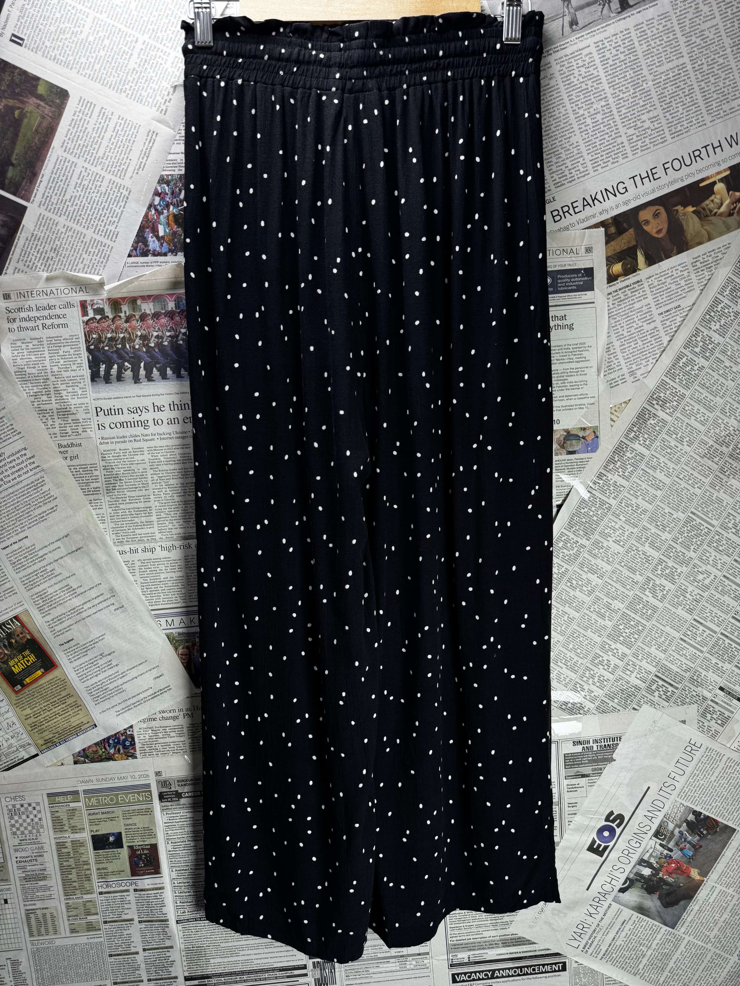 Select® Waist: 28" to 30" | Polka dot | Palazzo Pants | B7 - 3035 - Genuine Maal