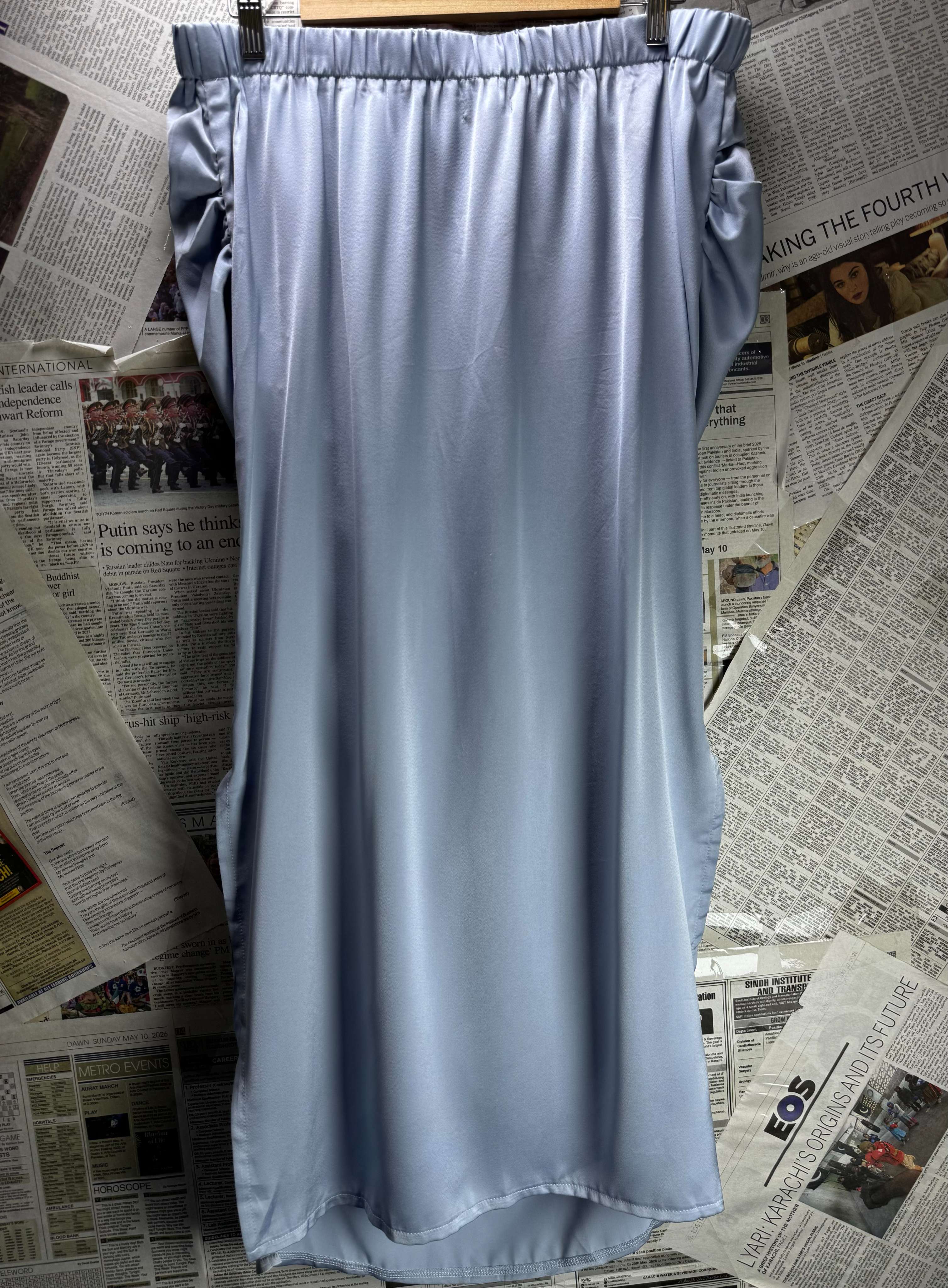 Pretty Little Thing® Waist: 34" to 36" | Slate Blue | Midi Skirt | B7 - 3029 - Genuine Maal