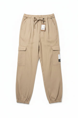 Primark® Waist: 24" | Tan | Cargo Trousers | B7 - 3054 - Genuine Maal