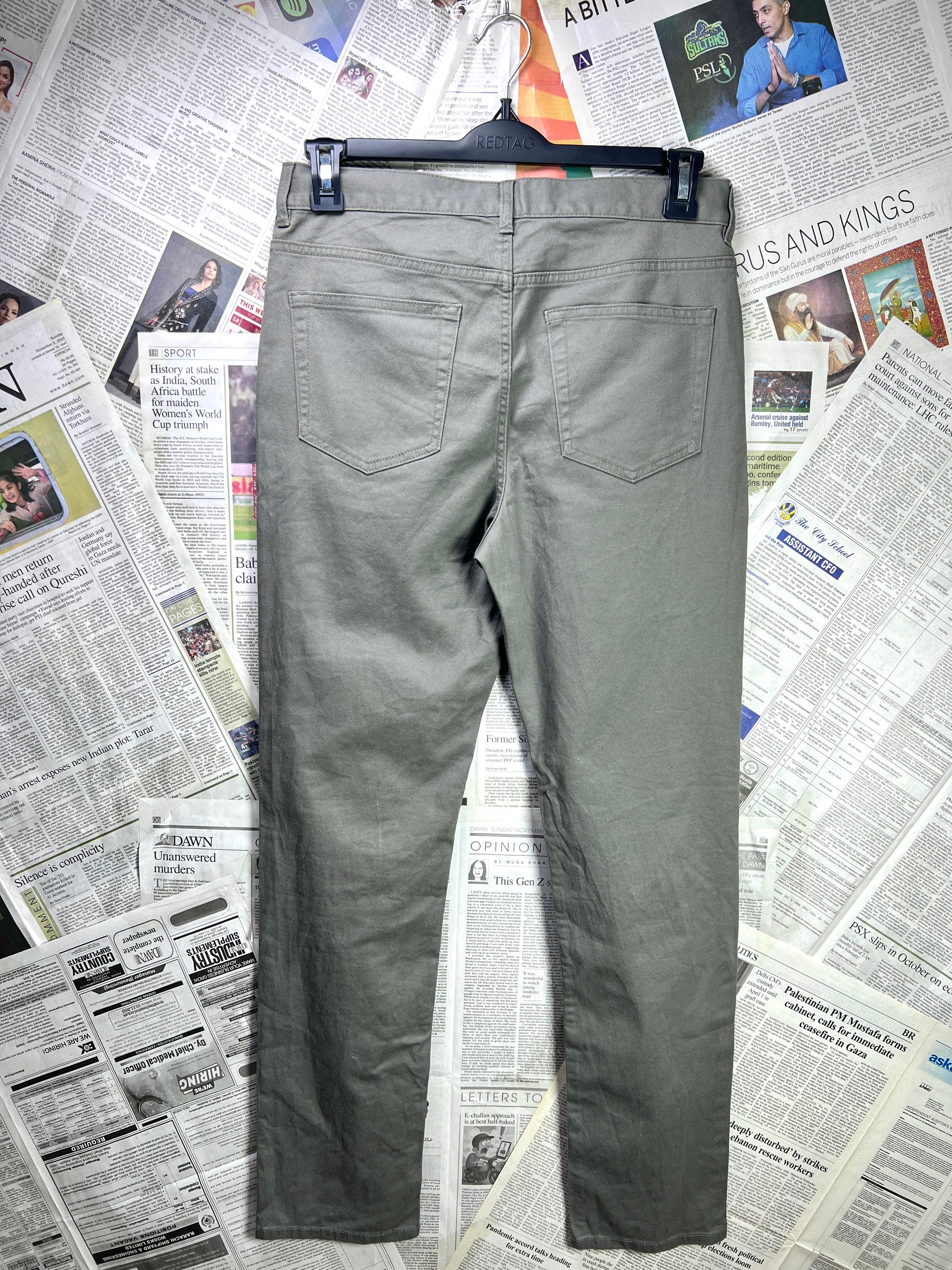 H&M® Waist: 30" | Moss | Chino Pant | Cotton - Elastane | 2319 - Genuine Maal