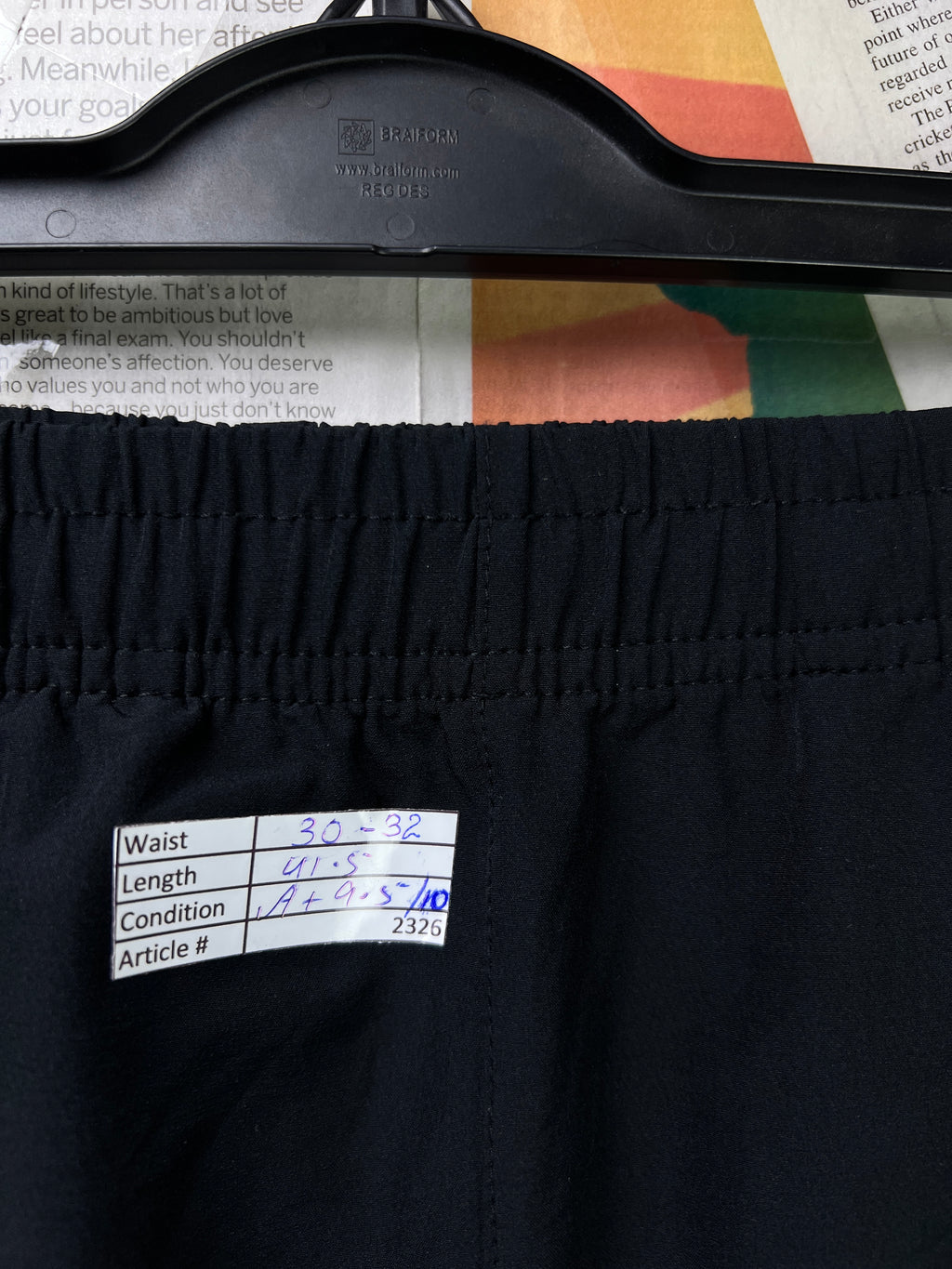 Skillano® Waist: 30" to 32" | Black | Trouser | Poly - Spandex | 2326 - Genuine Maal