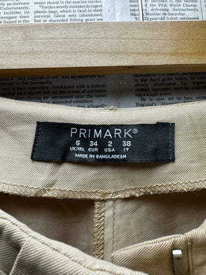 Primark® Waist: 24" | Tan | Cargo Trousers | B7 - 3054 - Genuine Maal