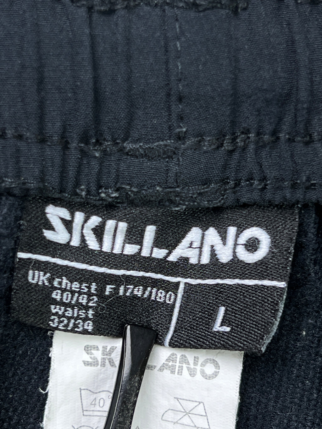 Skillano® Waist: 30" to 32" | Black | Trouser | Poly - Spandex | 2326 - Genuine Maal