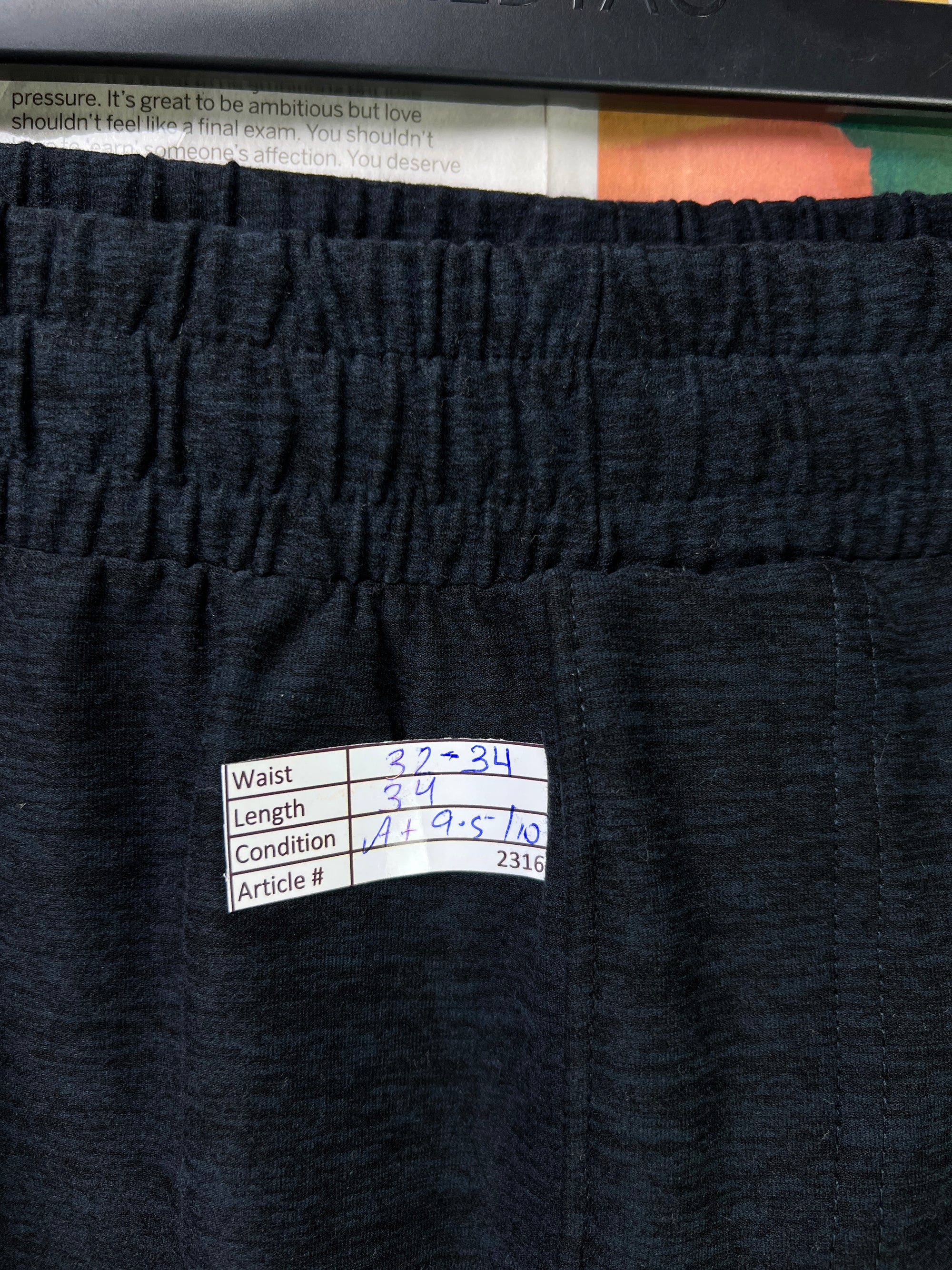Kirkland® Waist: 32" to 34" | Black | 3 Quarter Trouser | Poly - Elastane | 2316 - Genuine Maal