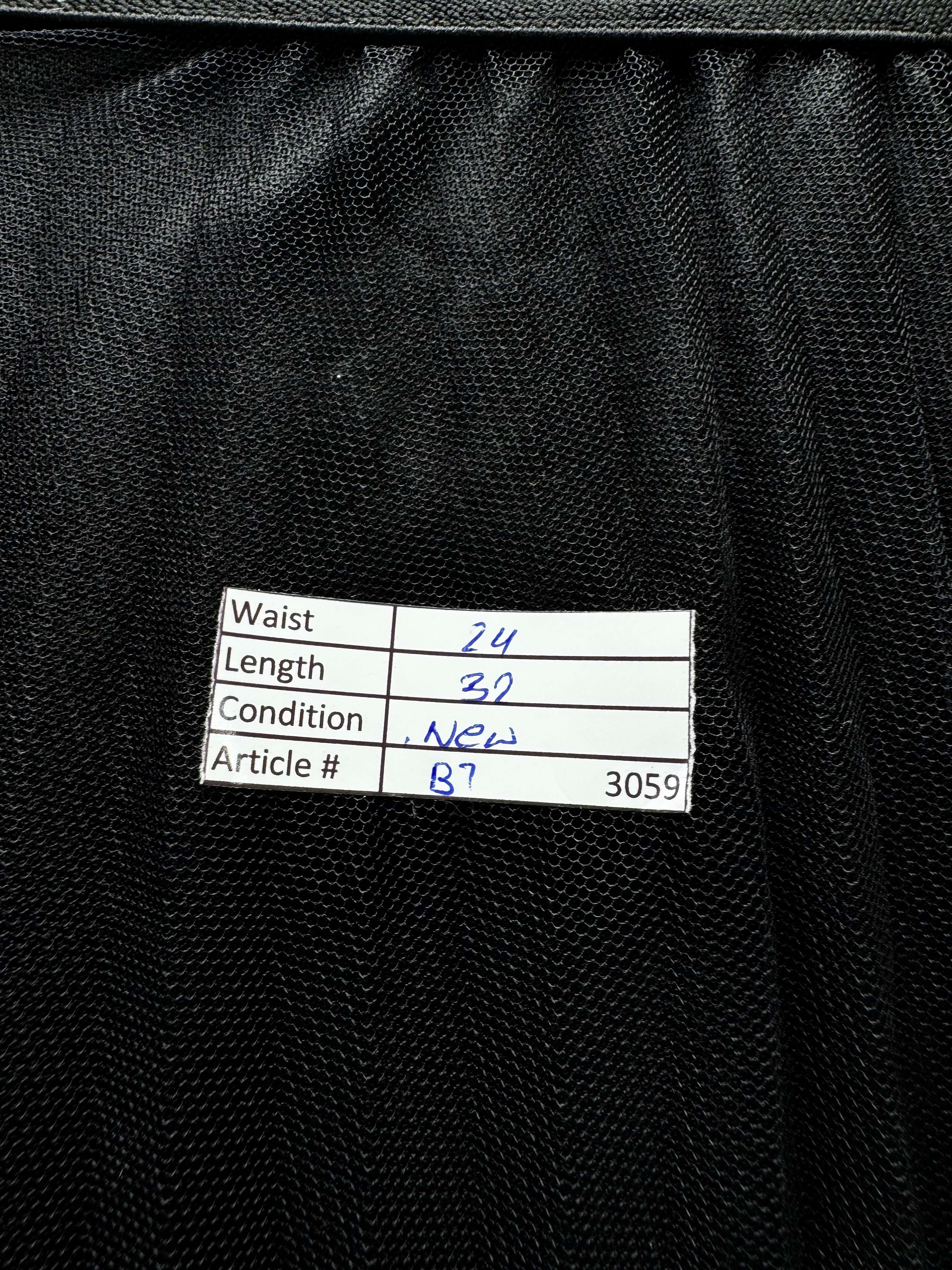 New Look® Waist: 24" | Pleated Tulle Black | Midi Skirt | B7 - 3059 - Genuine Maal
