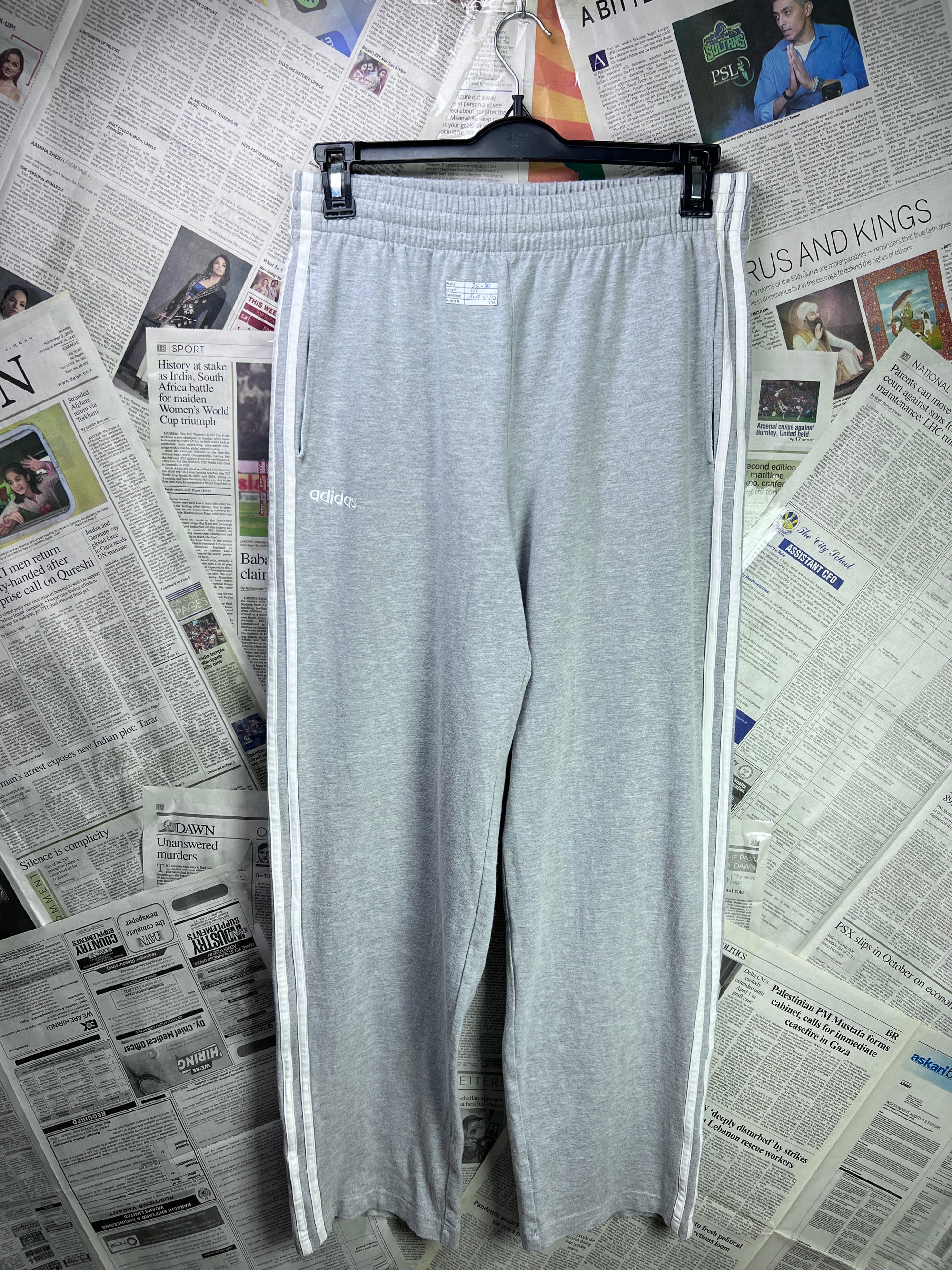 Adid*s® Waist: 28" to 30" | Grey | Trouser | Cotton - Poly - Spandex | 2342 - Genuine Maal