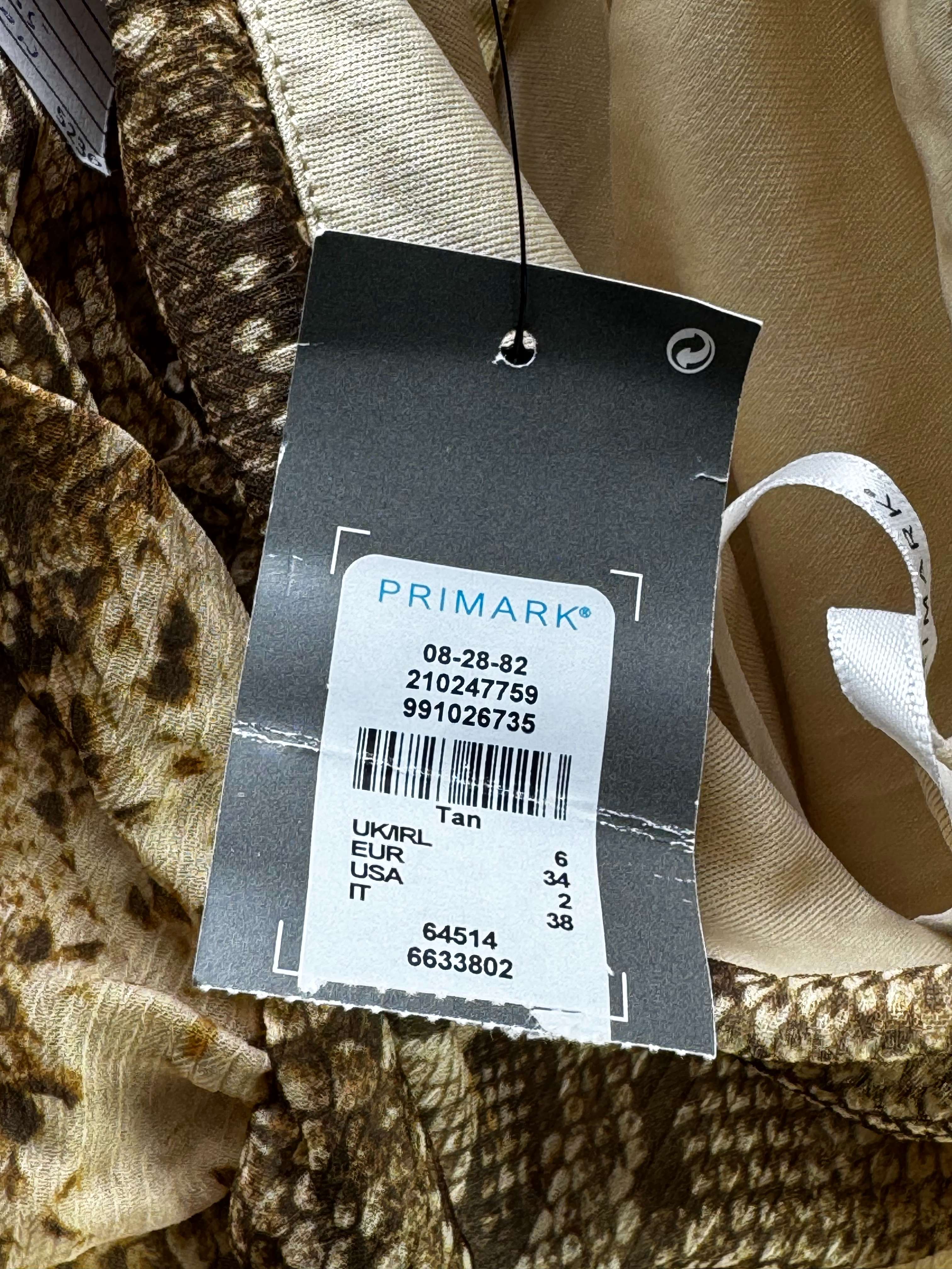 Primark® XS | Bust: 13" | Snakeskin | Crop Top | B7 - 5236 - Genuine Maal