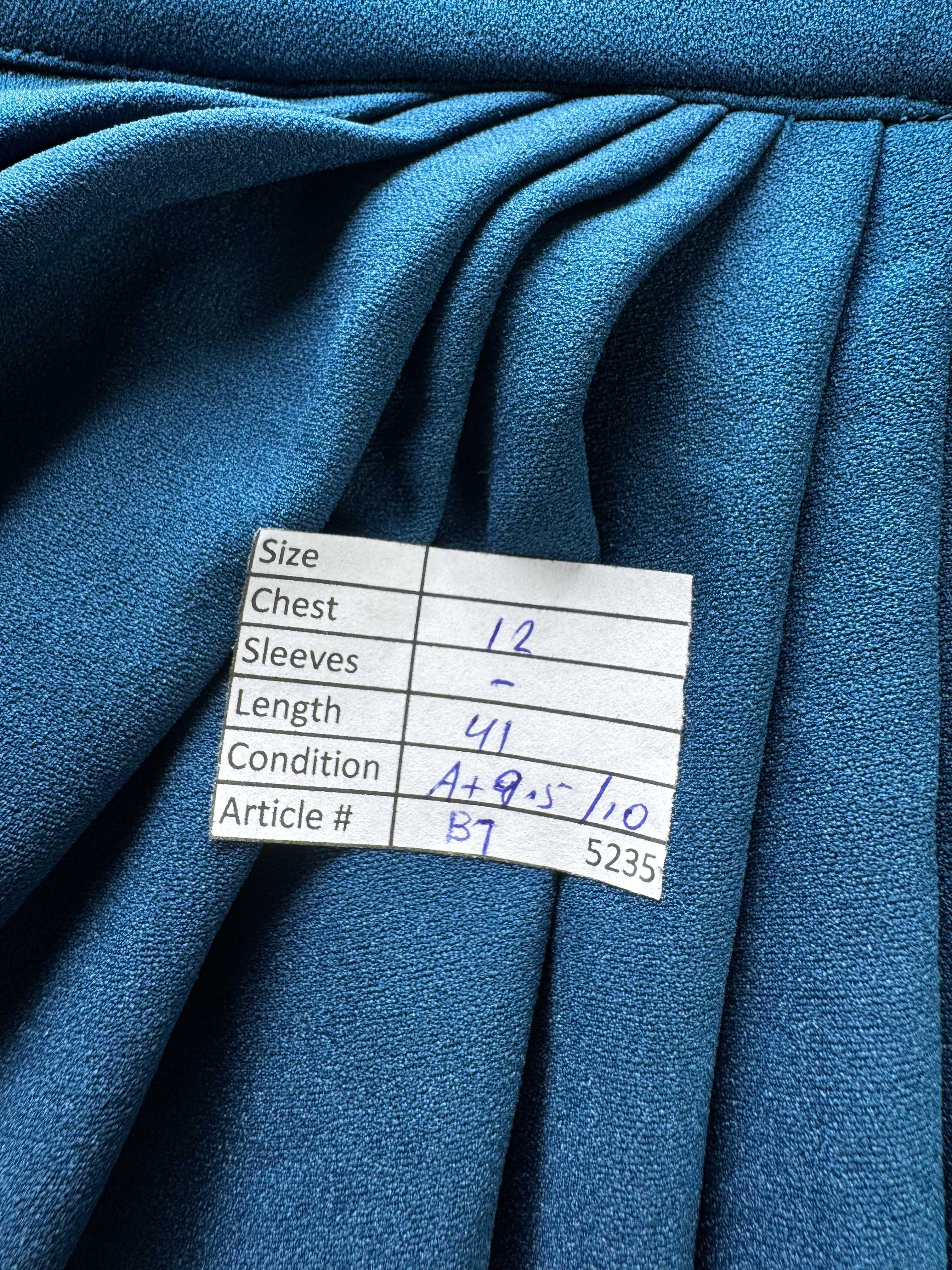 Shein® XS | Bust: 12" | Teal | Midi Dress | B7 - 5235 - Genuine Maal
