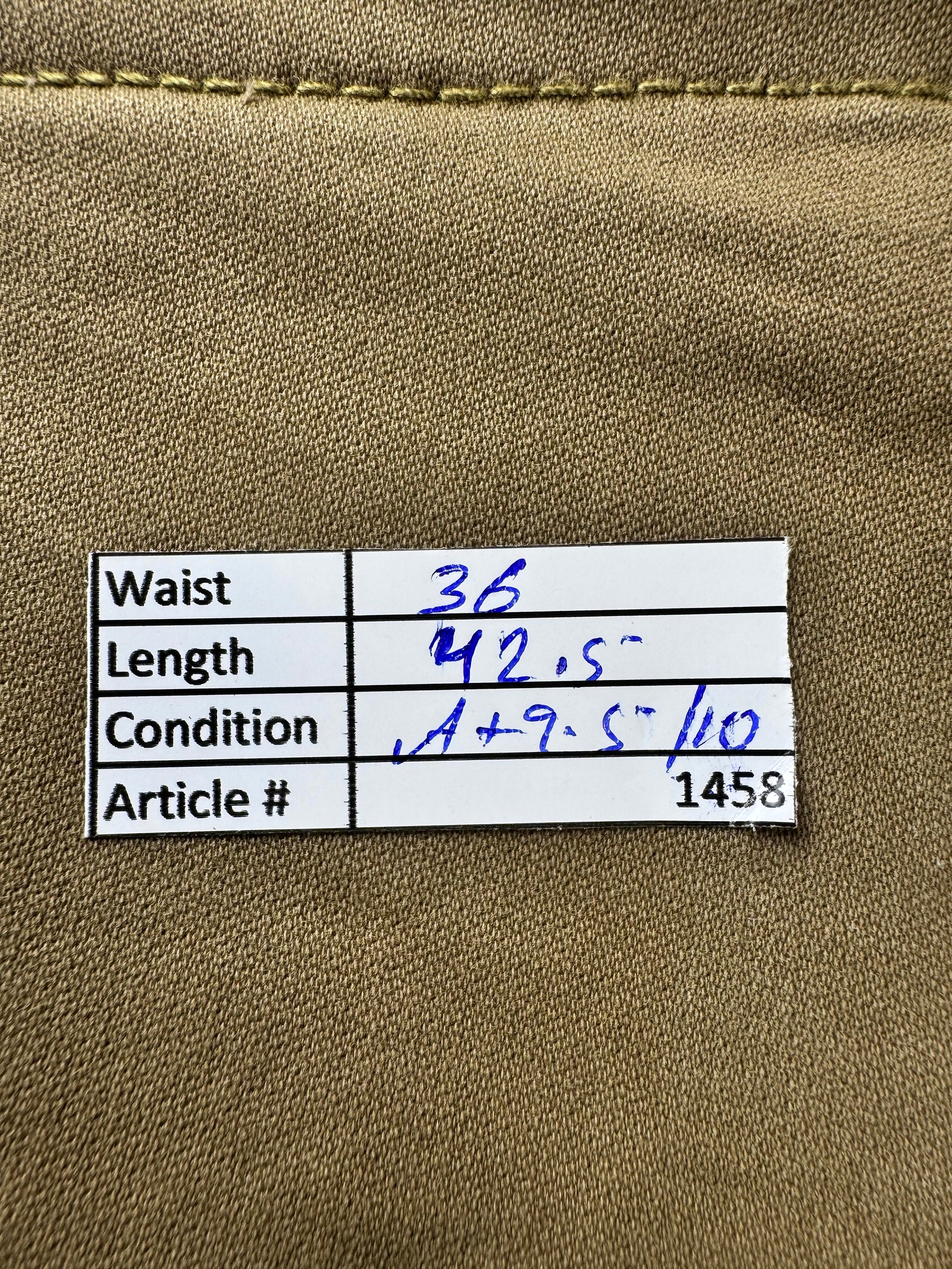 GEMO® Waist: 36" | Khaki | Denim Cargo Trousers | Cotton - Elastane | 1458 - Genuine Maal
