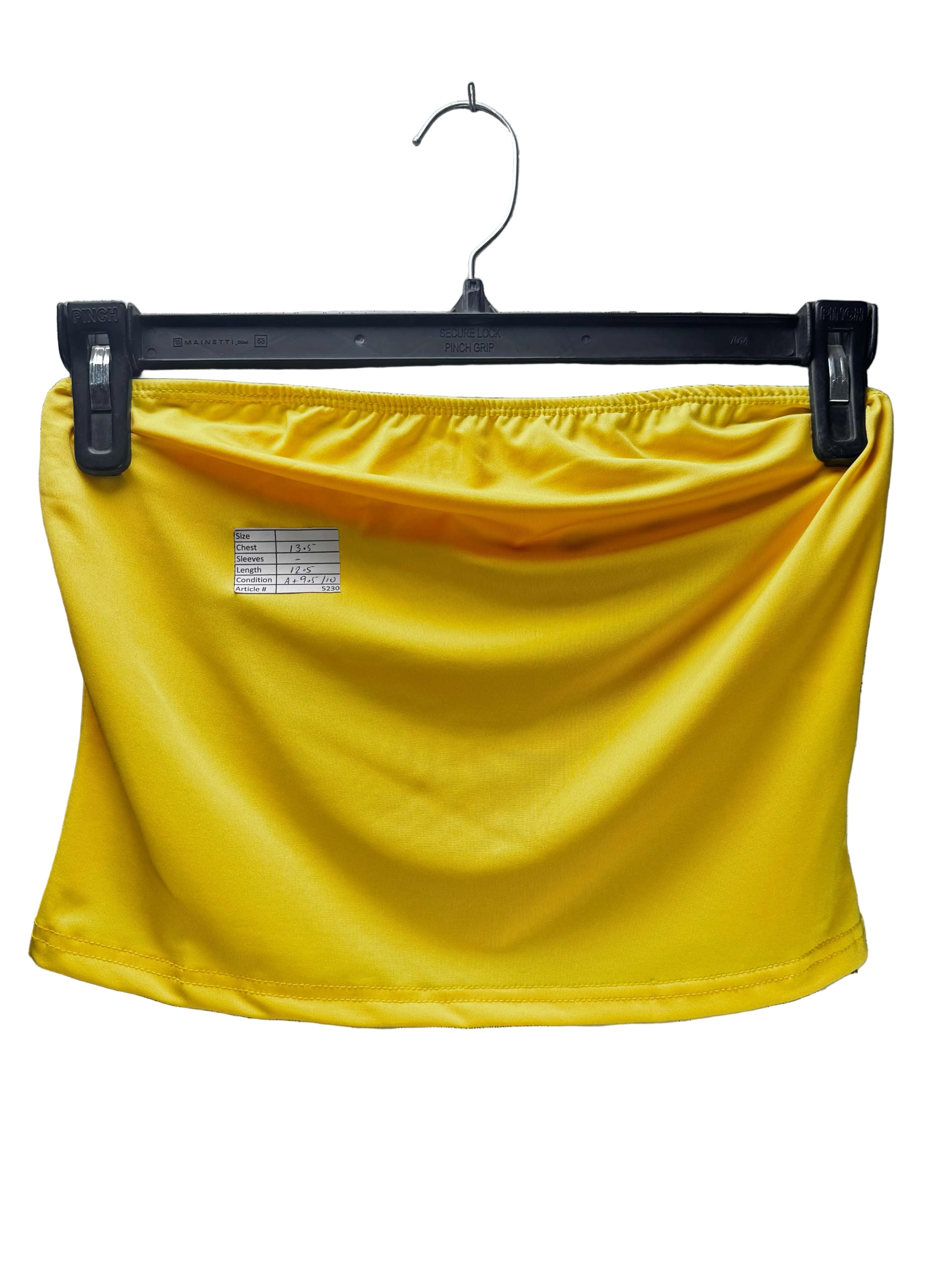 ® XS | Bust: 13.5" | Canary Yellow | Crop Top | B7 - 5320 - Genuine Maal