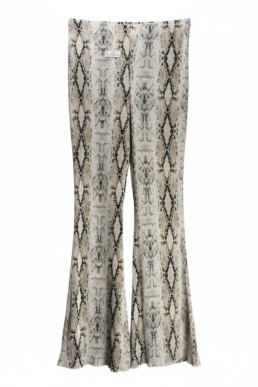 Topshop® Waist: 24" | Snakeskin | Flared Trousers | B7 - 3062 - Genuine Maal