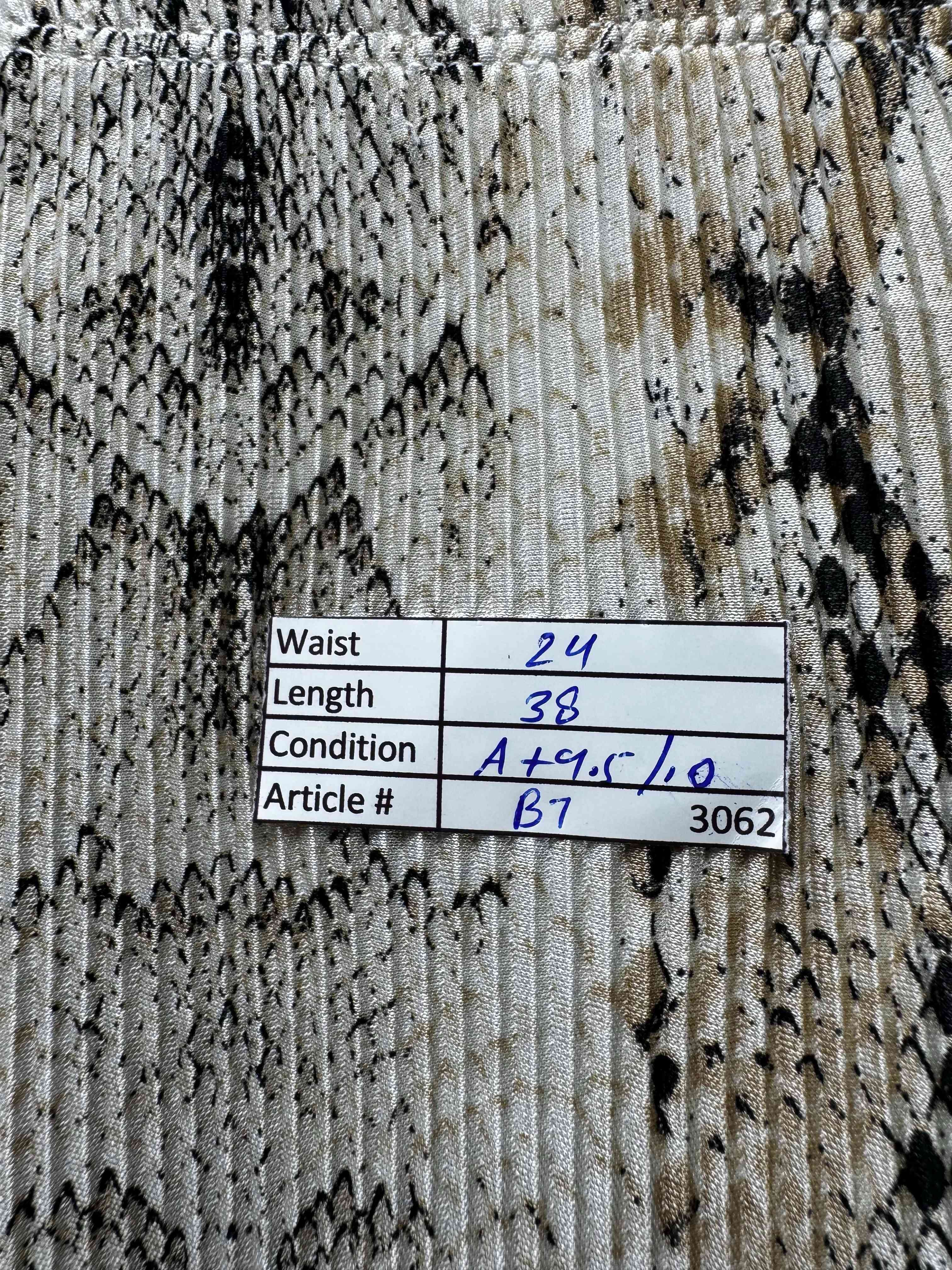 Topshop® Waist: 24" | Snakeskin | Flared Trousers | B7 - 3062 - Genuine Maal