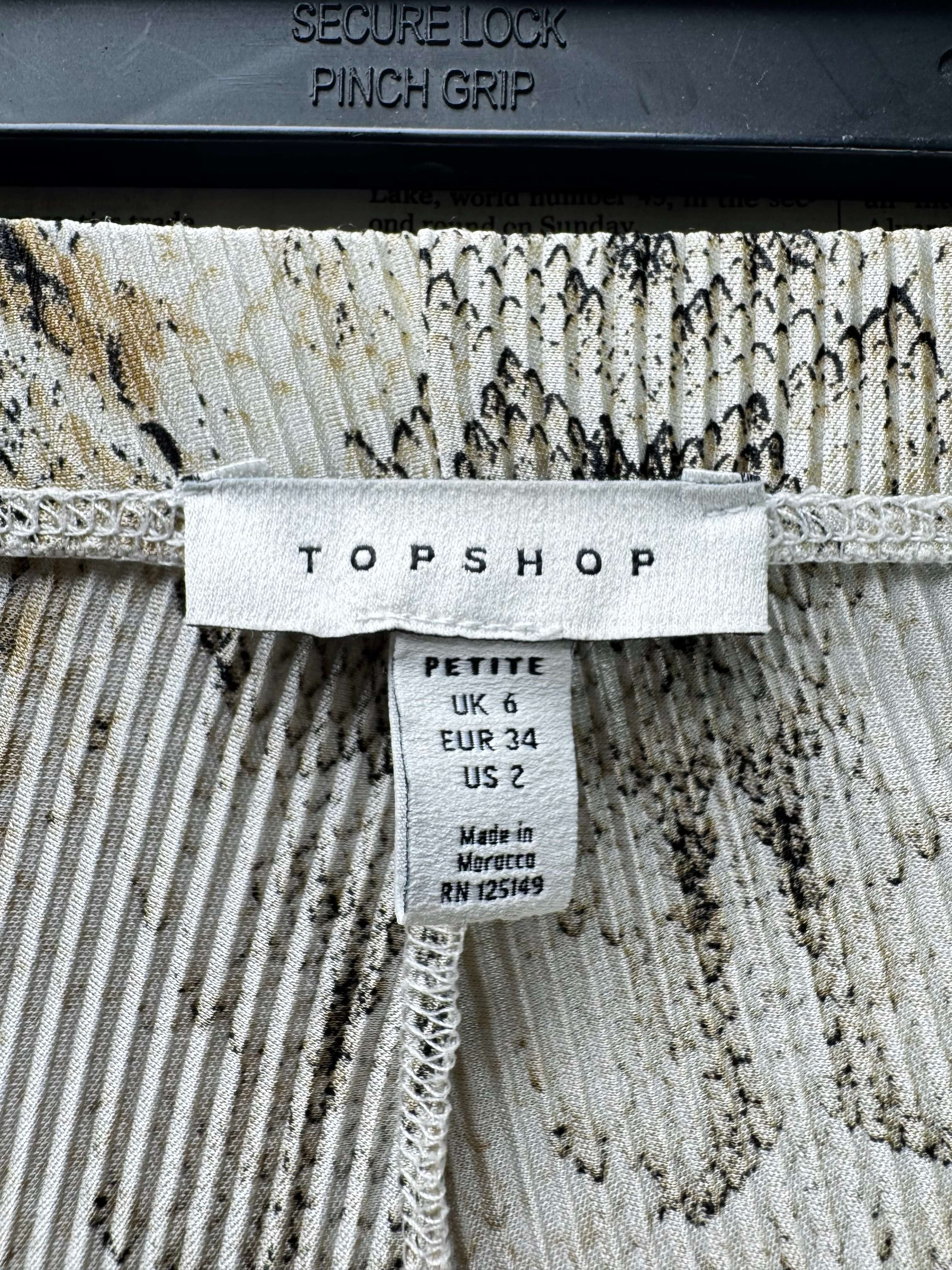 Topshop® Waist: 24" | Snakeskin | Flared Trousers | B7 - 3062 - Genuine Maal