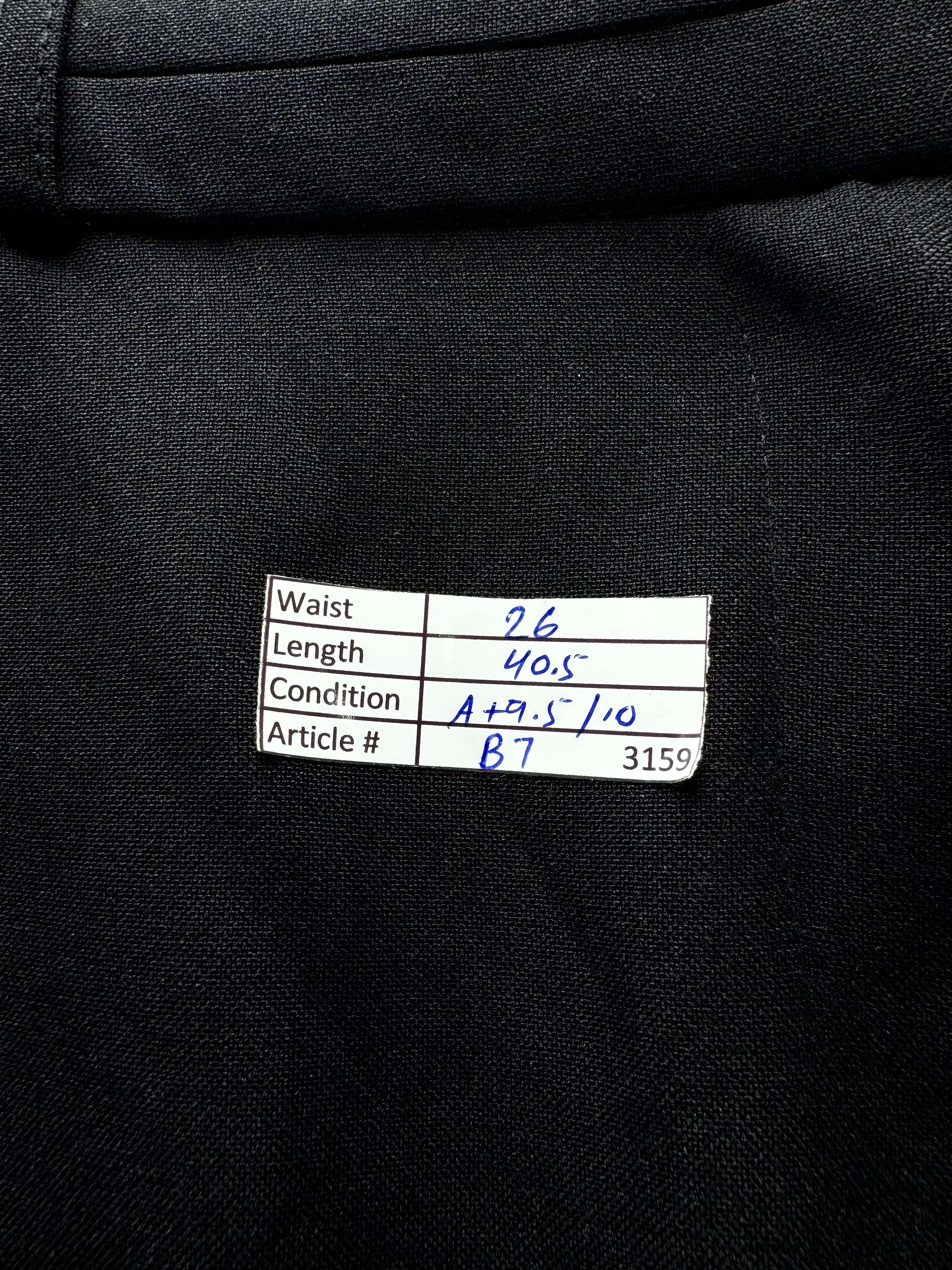 Primark® Waist: 26" | Jet Black | Dress Pants | B7 - 3159 - Genuine Maal
