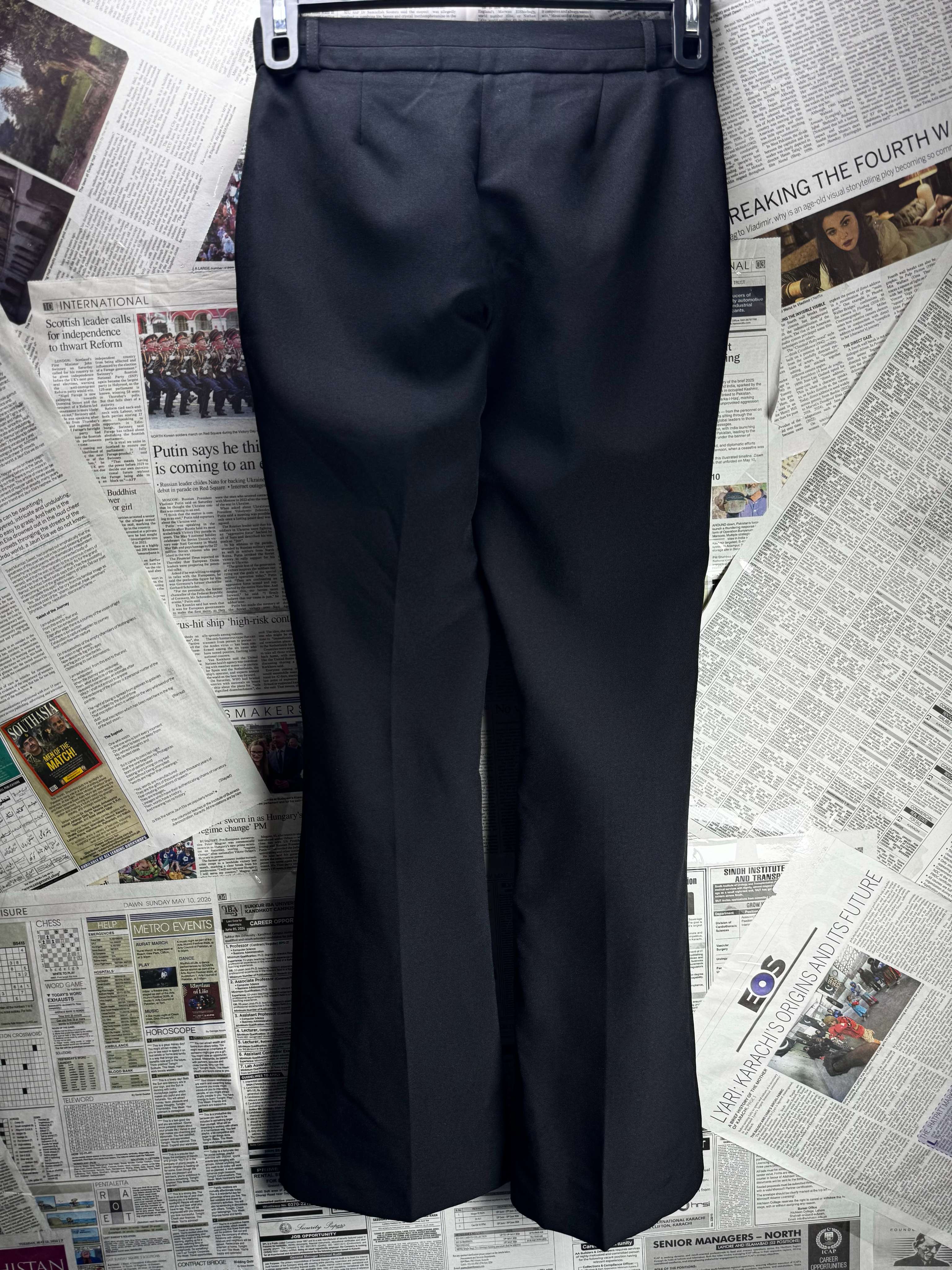 Primark® Waist: 26" | Jet Black | Dress Pants | B7 - 3159 - Genuine Maal
